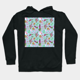 Australian Native Florals - A Christmas Pattern Hoodie